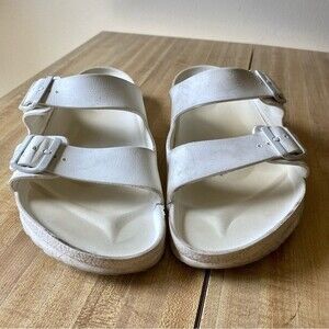 BIRKENSTOCK Slide Sandals Arizona Essentials Men's White Waterproof EVA
